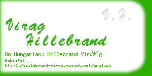 virag hillebrand business card